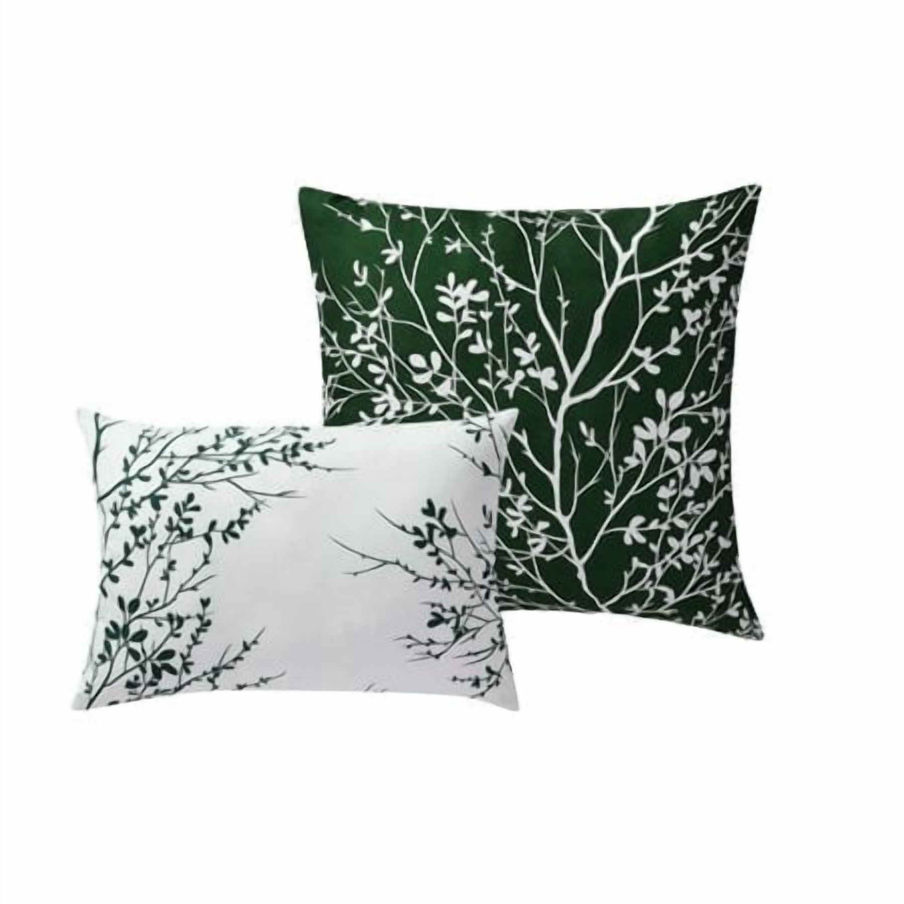 Collections Etc SL Spirit Linen Home EST. 1988 Foliage Collection Comforter Set - Oversized Reversible Bedding, Pre-Washed for Extra Softness, King, Hunter Ivory