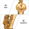 thumbnail image 6 of NIYANGLE 1Pack Golden Saxophone Sculpture Desktop Saxophone Decor for Music Lovers, 6 of 8