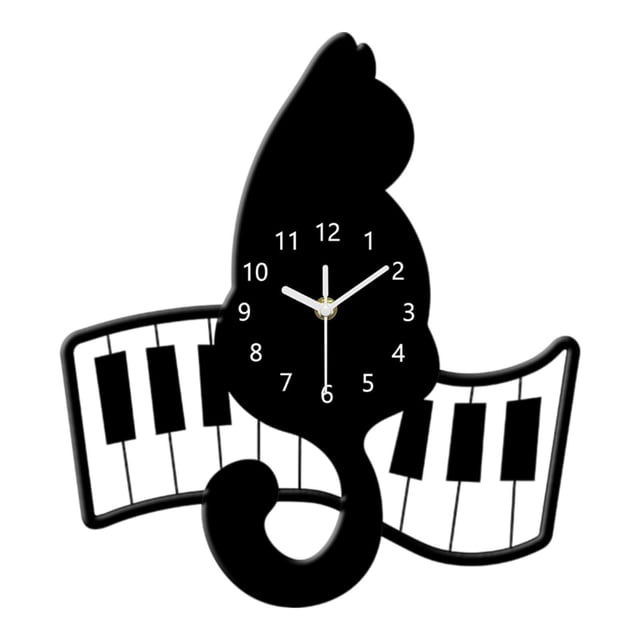 Reloj de pared con forma de , adornos silenciosos, regalos de cumpleaños, moderno reloj colgante decorativo de acrílico, decoración del hogar para L