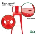 thumbnail image 3 of Silla Tolix Acero Metalica Con Descansabrazos rojo Estandandar, 3 of 8