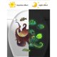 thumbnail image 1 of CHAO 2 pegatinas luminosas de pulpo de dibujos animados, divertida pegatina de pared para inodoro, baño, cocina, PVC, 1 of 5