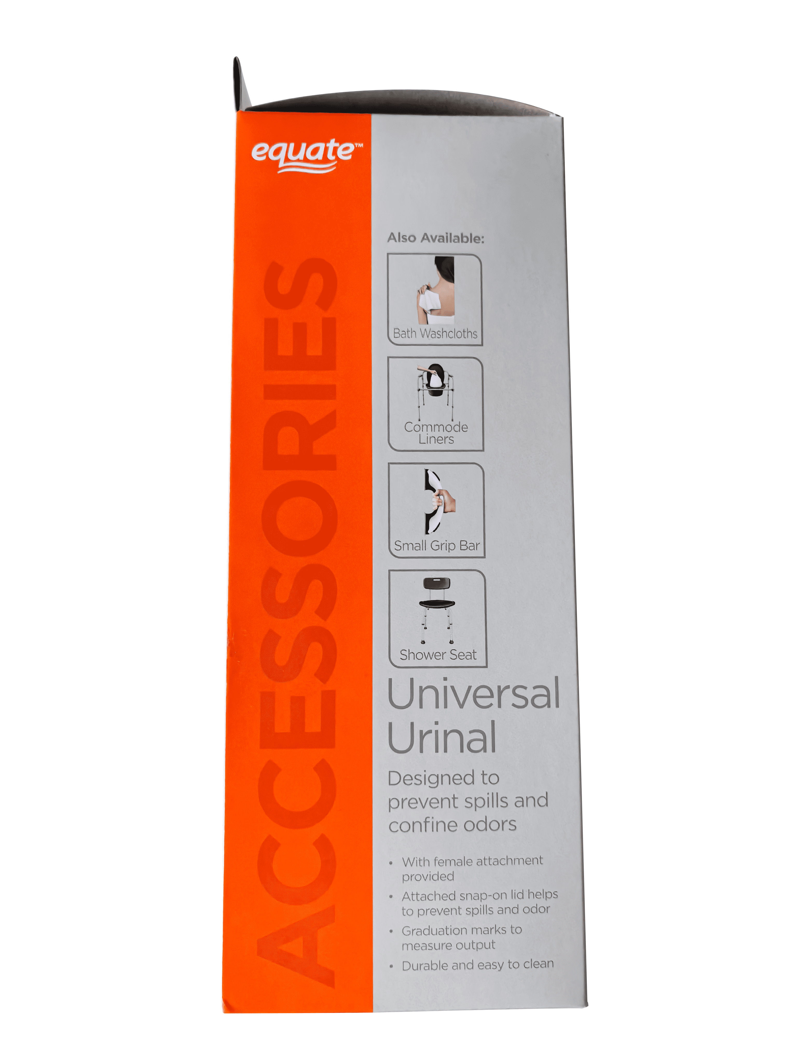 Equate Universal Urinal 32 Fl Oz (1 Qt) 900 ml with Female Attachment