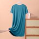 thumbnail image 4 of mfyjkho Vestidos para mujer, Falda de manga corta para mujer, vestido fino y holgado de verano, camisón informal de color liso para casa Vestidos de playa para mujer xxl, 4 of 4