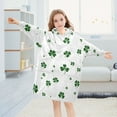 thumbnail image 5 of joogoo Wearable Blanket Hoodie for Leaf Clover Oversized Sherpa Hooded 3-14 YR M, 5 of 7