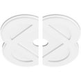 thumbnail image 2 of 20"OD x 3"ID x 8"C x 1"P Charlotte Architectural Grade PVC Contemporary Ceiling Medallion, Two Piece, 2 of 11