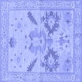 thumbnail image 1 of Ahgly Company Machine Washable Indoor Square Oriental Blue Traditional Area Rugs, 7' Square, 1 of 4