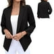 thumbnail image 5 of Traje de mujer chaqueta de manga larga sin botones traje de mujer para primavera otoño trabajo de negocios al aire libre negro mujer traje chaqueta XL, 5 of 8