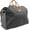 Concrete Grey, variant on Chrome Red Wax Canvas Log Carrier Tote, Firewood Holder for Fireplace, Camping, BBQ