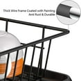thumbnail image 2 of PEACNNG Dish Rack Dish Drying Stand Small Kitchen Organizer Dish Drying Rack Countertop Black Kitchen Utensils Dish Racks Black Dish Stand (SINGLE LEVEL), 2 of 5