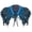 Blue, variant on Pink Punk Gothic Feather Collar Shrug Shrugs & Boleros for Night Party 1pc