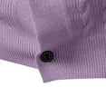 thumbnail image 4 of DPTALR George Men's Cable Knit Cardigan V-Neck Sweater Classic Casual Knitwear with Buttons Purple Big and Tall Men XL, 4 of 7