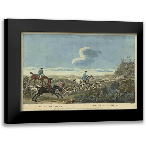 Unknown 14x11 Black Modern Framed Museum Art Print Titled - The Thrill of the Chase IV