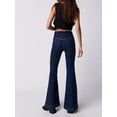 thumbnail image 4 of Liacowi Women High Waist Flare Jeans Fashion Solid Color Stretch Denim Pants Spring Fall Denim Bell Bottoms Slim Washed Denim Pants Streetwear, 4 of 6
