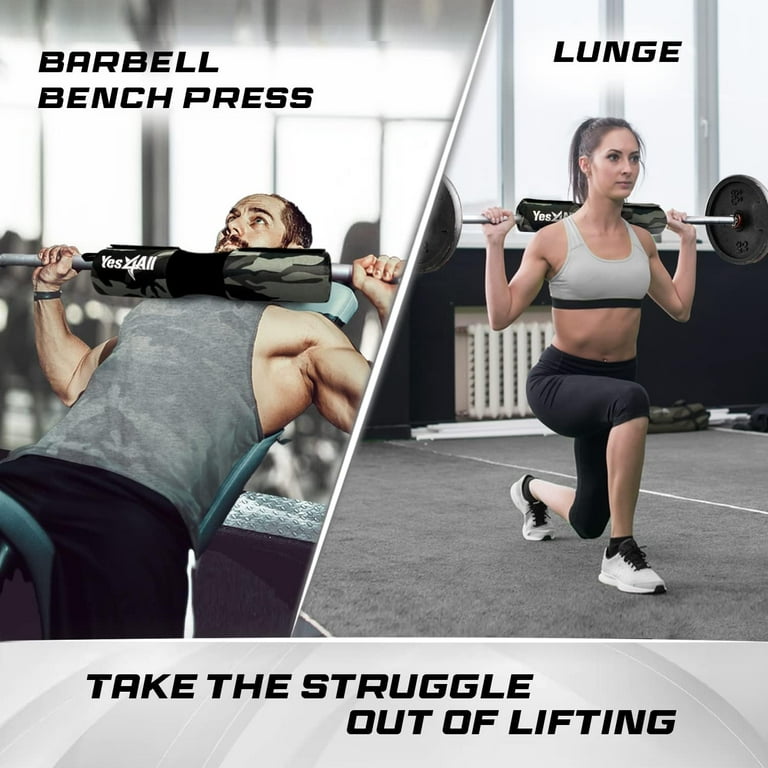 Yes4All Ergonomic Barbell Pad for Hip Thrust / Squat Pad, Fits 1
