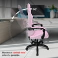 thumbnail image 2 of Silla Gamer BALAM RUSH POWER RUSH V2 Ergonomica Reclinable Rosa - Negro BR-944489 Comodidad duradera y estilo único, 2 of 6