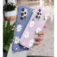 thumbnail image 5 of case for Galaxy S20+ Plus 5G Case - Cute Daisy, Camera Lens Protection, Slim Shockproof TPU Bumper, Liquid Silicone - Purple, 5 of 7