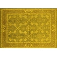 thumbnail image 1 of Ahgly Company Machine Washable Indoor Rectangle Oriental Yellow Industrial Area Rugs, 3' x 5', 1 of 4