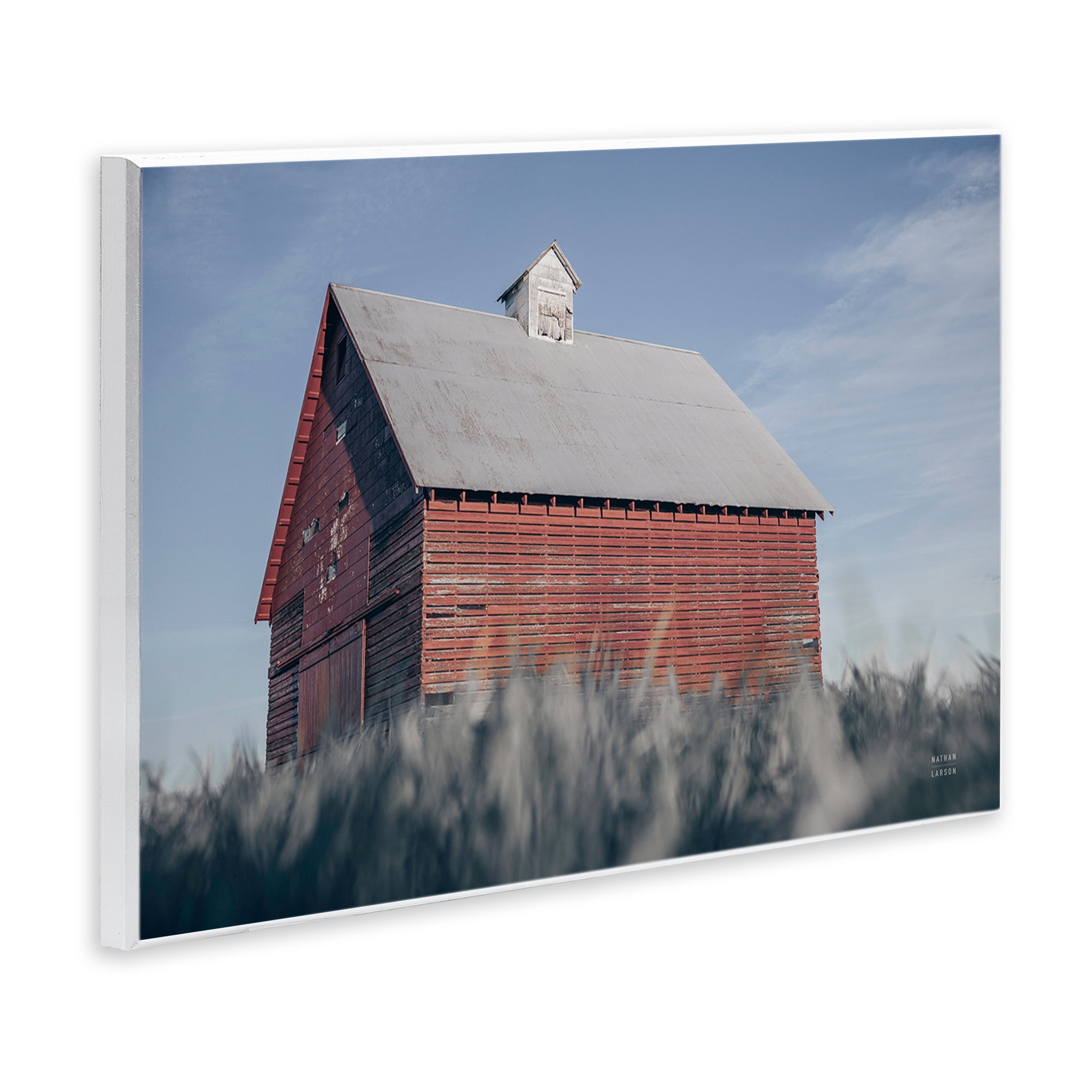 Stupell Industries End Of The Field Cottage Wall Plaque Art, design by Nathan Larson