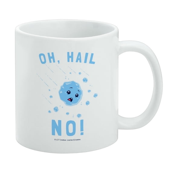 Oh Hail No Hell Funny Humor White Mug