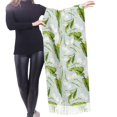thumbnail image 4 of Shawl Wraps for Women - Calla Lily Flowers Light Blue Oversized Fall Winter Fashion Blanket Scarf for Women, 4 of 6