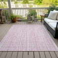 thumbnail image 6 of Addison Rugs Chantille Indoor/Outdoor Transitional Stripes Pink Washable Rectangle Rug, 8' x 10', 6 of 6