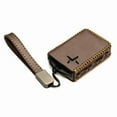 thumbnail image 3 of Vitodeco Leather Remote Key Fob Cover Case Protector Holder Compatible with Polestar - 4 Buttons, Brown, 3 of 5
