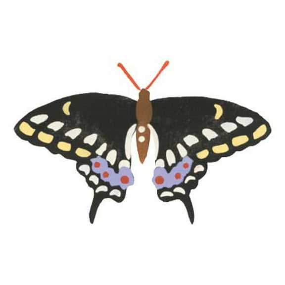 Black Swallowtail Butterfly Wall Stencil SKU #2686 by Designer Stencils