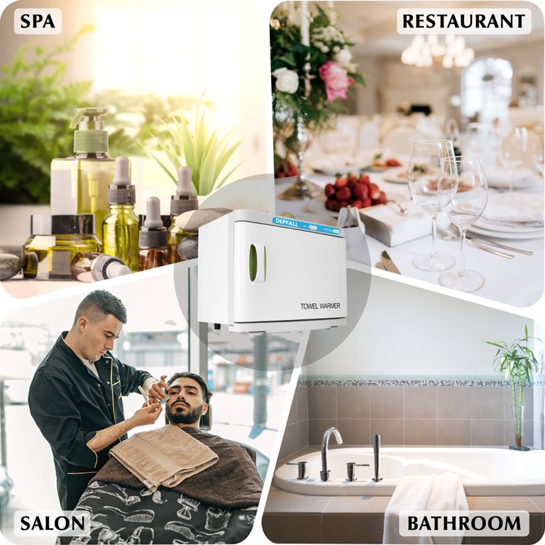Taoger 2-In-1 Electric Hot Towel Warmer UV Sterilizer Cabinet Salon Sundry  Professional 23L Hot Towel Warmer Cabinet - Facial Spa and Salon  Equipment(White) - Walmart.com