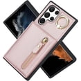 thumbnail image 4 of Samsung Galaxy S22 Ultra Case, PU Leather Wallet with Card Holder for Women, Shockproof Slim Stand Case - Rose Gold, 4 of 18