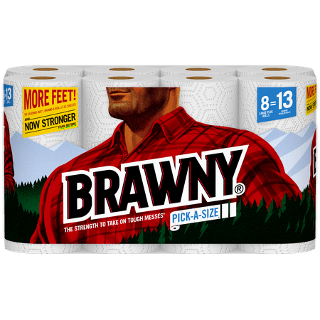 Brawny Paper Towels, Pick-A-Size, 8 Large Plus Rolls Brawny Paper Towels, Pick-A-Size, 8 Large Plus Rolls