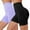 Black+Purple, variant on Women's High-Waisted Biker Shorts 2-Pack - Seamless, Tummy Control & Booty Lifting for Workouts & Lounge