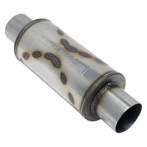 Black Widow Exhaust BWEBW0013-2 10 in. Widowmaker Series 2.5 in. Center - Center Muffler