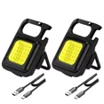 thumbnail image 3 of Mini USB Rechargeable LED Flashlight COB Lumière de Travail Flashlight Porte-Clés Portable, 3 of 4