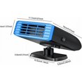 thumbnail image 2 of Calentador de coche de 12V 150W, ventilador del calentador de coche, calentador de coche, ventilador de descongelación y desempañamiento de coche wi, 2 of 5