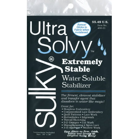 Ultra Solvy Water-Soluble Stabilizer-19.5"X36