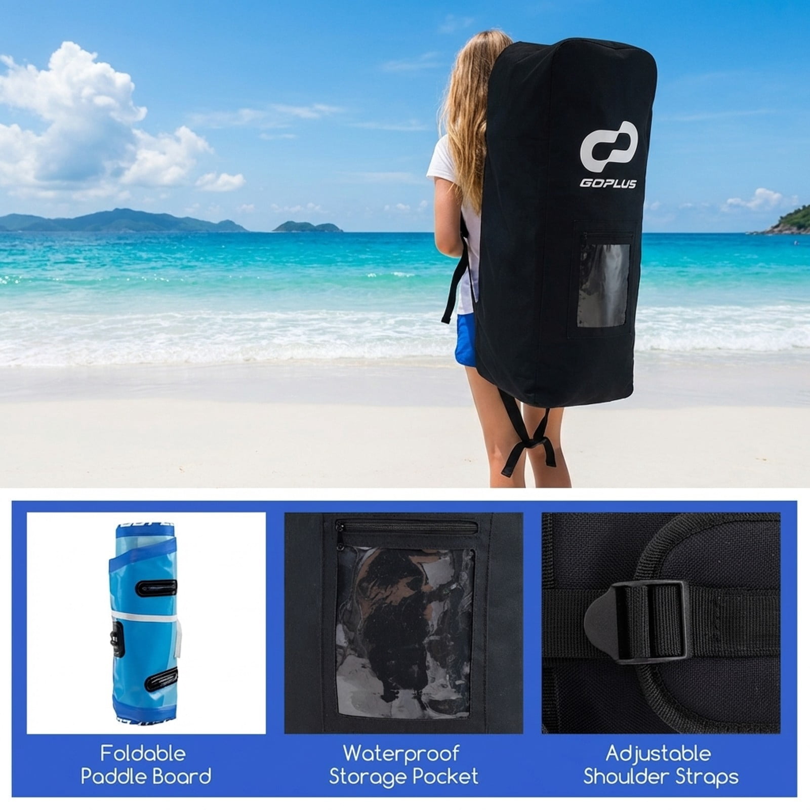 Airfind Inflatable Stand Up Paddle Board with Accessories-S