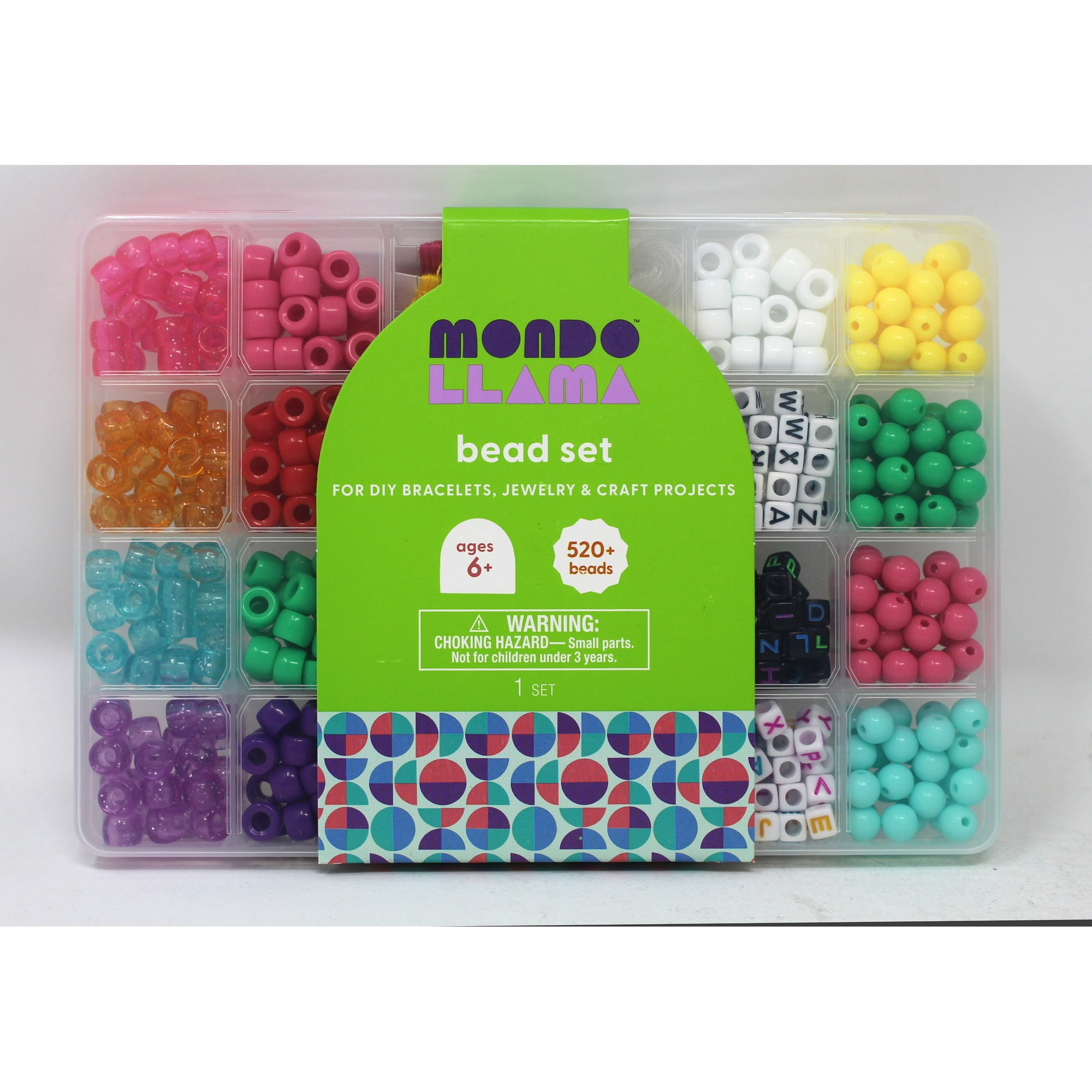 Mondo Llama Bead Set Ages 6+ For Craft Projects