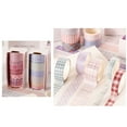 thumbnail image 3 of Craft Tape Plaid Pattern 6 Rolls DIY Colorful 6.56ft Masking Tape Planner Tape, 3 of 6