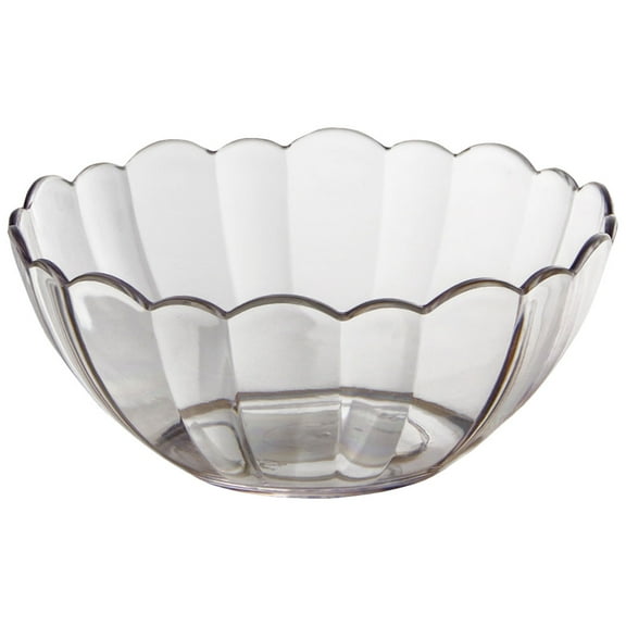 OUNONA Transparent Acrylic Salad Bowl for Kitchen Practical and Reliable with Delicate Edge Design 7.5 Inches