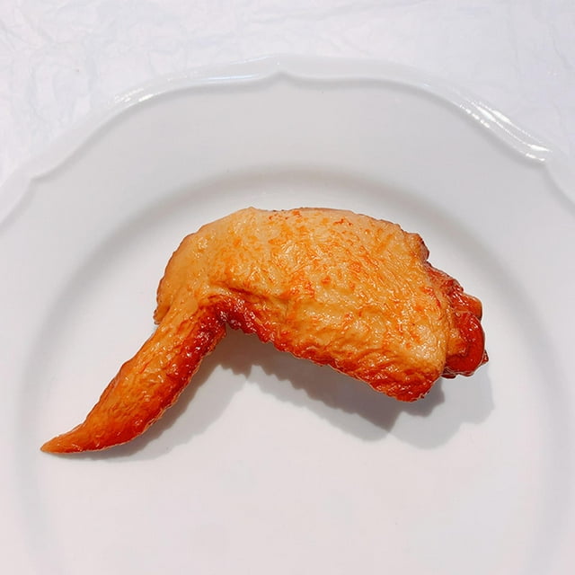 Clips para el cabello Hugo Halloween Navidad simulación Comida Alitas de pollo 10CM