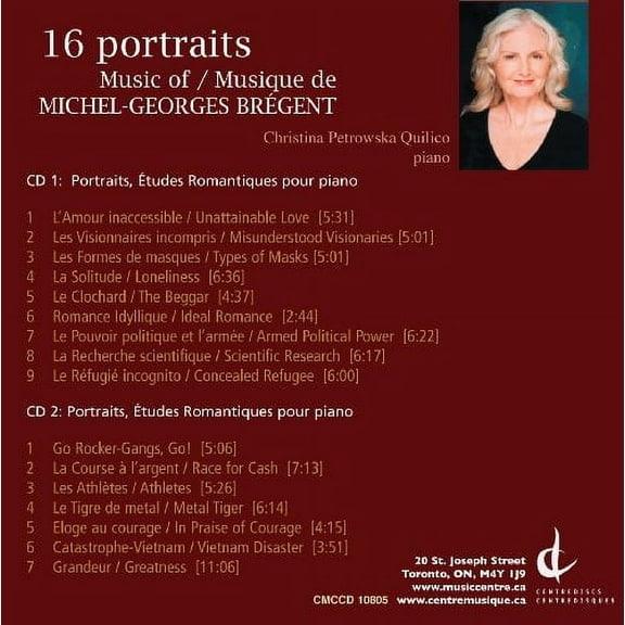 Michel-Georges Bregent - 16 Portraits - Music & Performance - CD