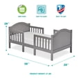 Dream On Me Portland 3 in 1 Convertible, Transition Toddler Bed in