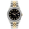 thumbnail image 1 of Pre-Owned Rolex Datejust 26MM 6917 Black Diamond Dial Diamond Bezel Two Tone Yellow Gold Jubilee Bracelet 1.2ct, 1 of 6