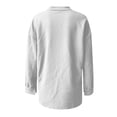 thumbnail image 4 of Womens Waffle Knit Shacket Boyfriend Shirt Jacket Button Down Blouse Loose Fit Long Sleeve Tops, 4 of 5