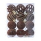 thumbnail image 2 of Juego de adornos para árboles de Navidad | 12 Piezas de Bolas de Navidad Flocadas | Multicolor Blanco Verde Rojo Negro Naranja Marrón | 4cm | Decoración para fiestas navideñas | Fácil de colgar, 2 of 6