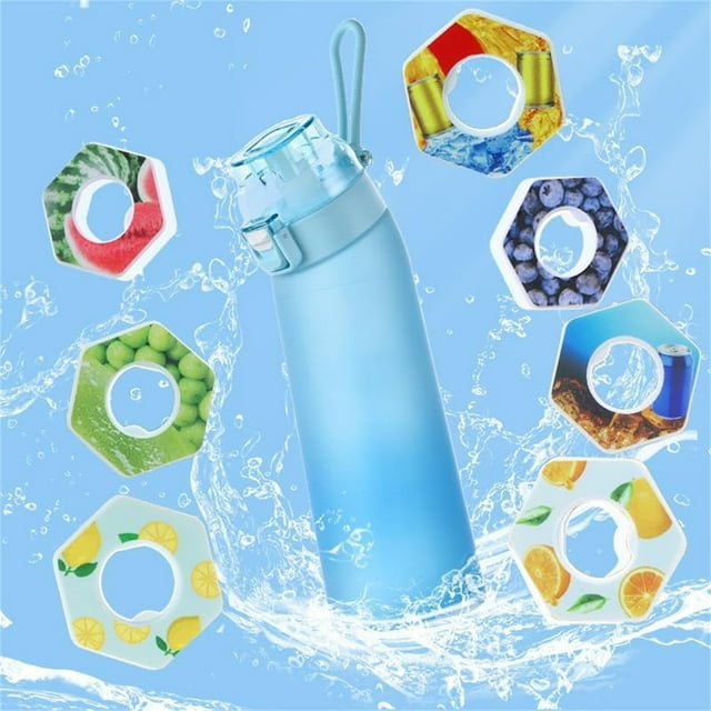 Air Up Water Bottle Flavor Pods 700ml Bottle, Update Water Bottle Up Set With 7 Capsules Drinking Straw, Outdoor Water Bottle Air Up Bottle