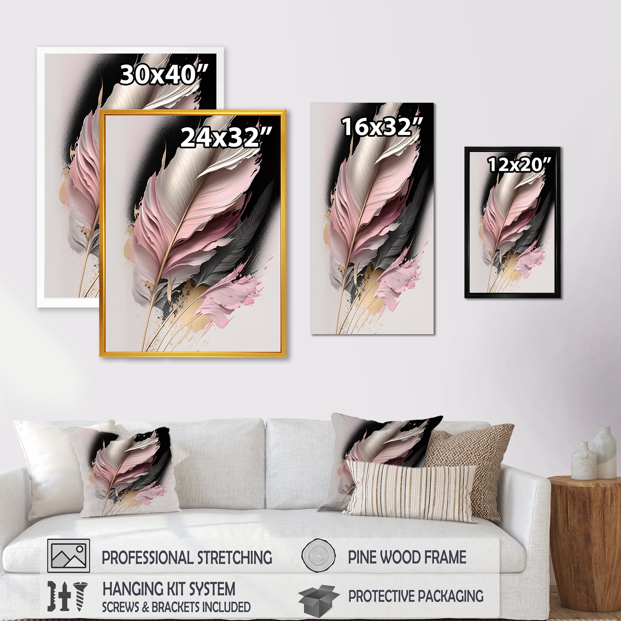 Designart Pink And Beige Hyperrealistic Roses II Canvas Wall Art
