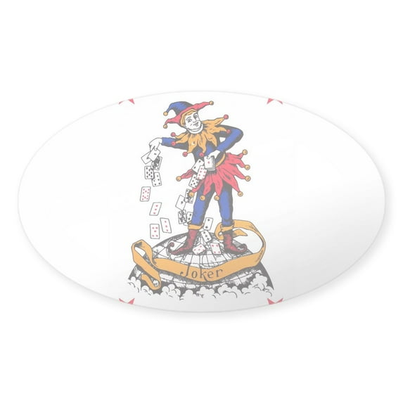 CafePress - Circus Art Sticker - Sticker (Oval)