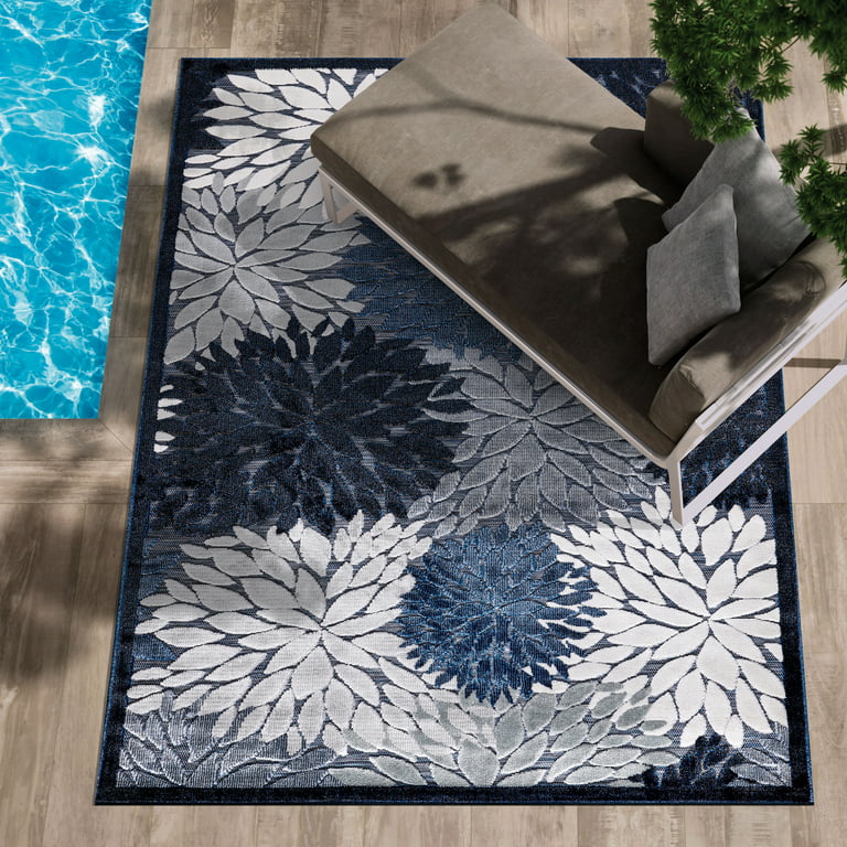 CAMILSON Spring Exotic Tropical Easy-Cleaning Non-Shedding Washable Outdoor  Indoor Area Rug Orange 8x10 