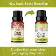 GuruNanda 100% Pure & Natural Lemongrass Essential Oil for Aromatherapy & Diffuser - 15ml